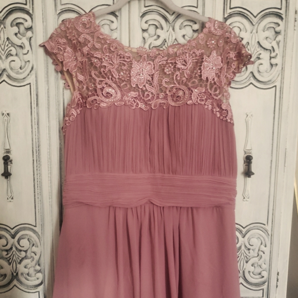 Mauve dusty rose formal bridesmaids dress from everpretty size 16